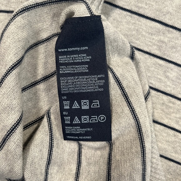 Lot of 2 Y2k Tommy Hilfiger‎ Sweater Vest Striped Sleeveless Knit Top Men's XL - Picture 7 of 9